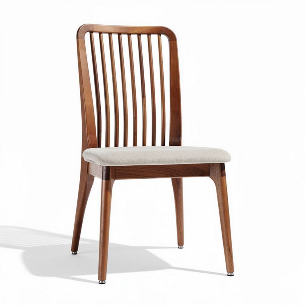 Wooden Dining Chair for Dining Room Use with Fabric Upholstery – 45 x 50 x 90cm