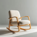 Rocking Chair for Relaxation or Reading – Fabric and Metal – 80 x 70 x 100cm