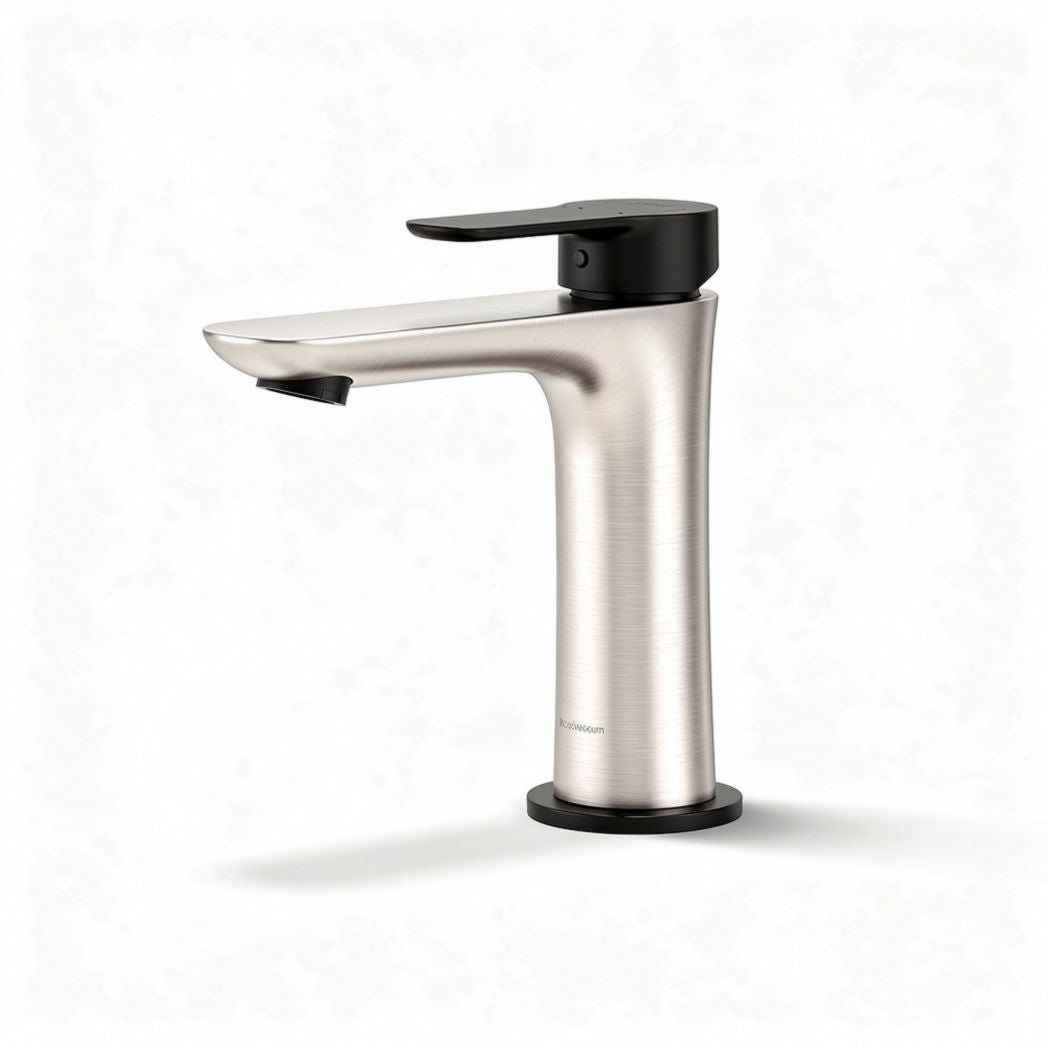 Stainless Steel Bathroom Faucet – Designed for washbasins – Durable material – 15 x 7 x 25cm