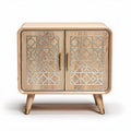 Wooden Storage Cabinet with Decorative Doors – Living Room Use – Made of Wood – 50 x 30 x 40cm