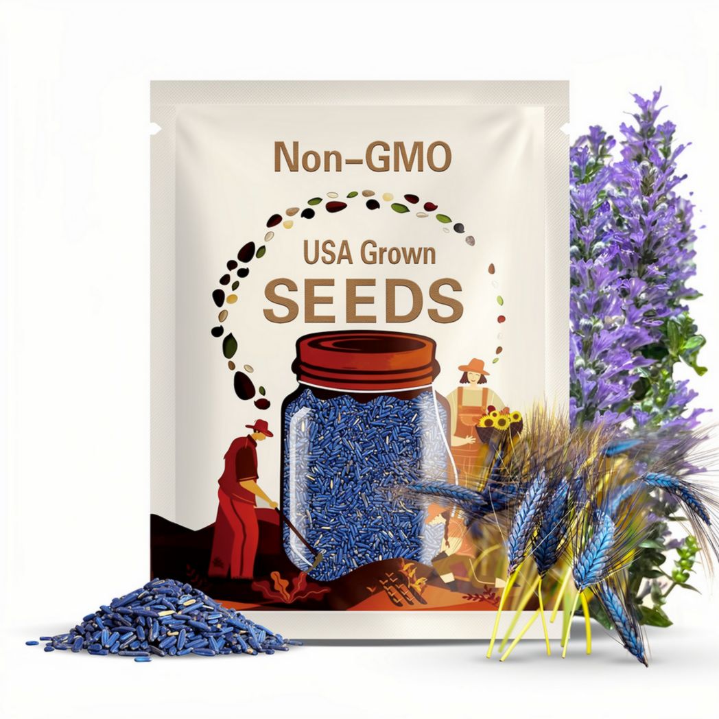 Utrecht Blue Wheat Grass (Triticum Dicoccum) Seeds