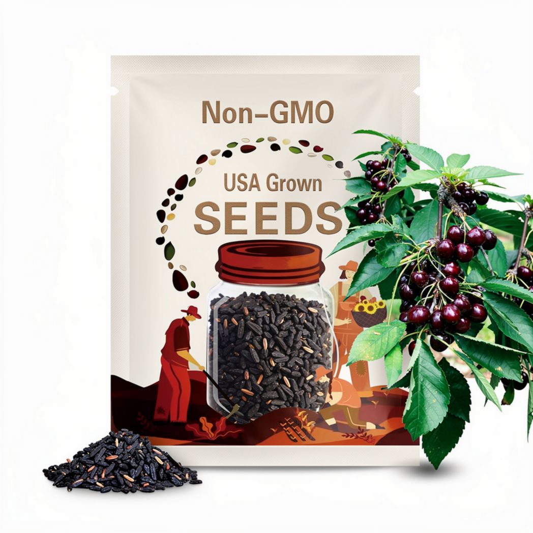 Rare BLACK CHERRY- -Very Sweet and Tasty fruit tree (Fresh harvested in our Usa Farm) Ships fast same day!