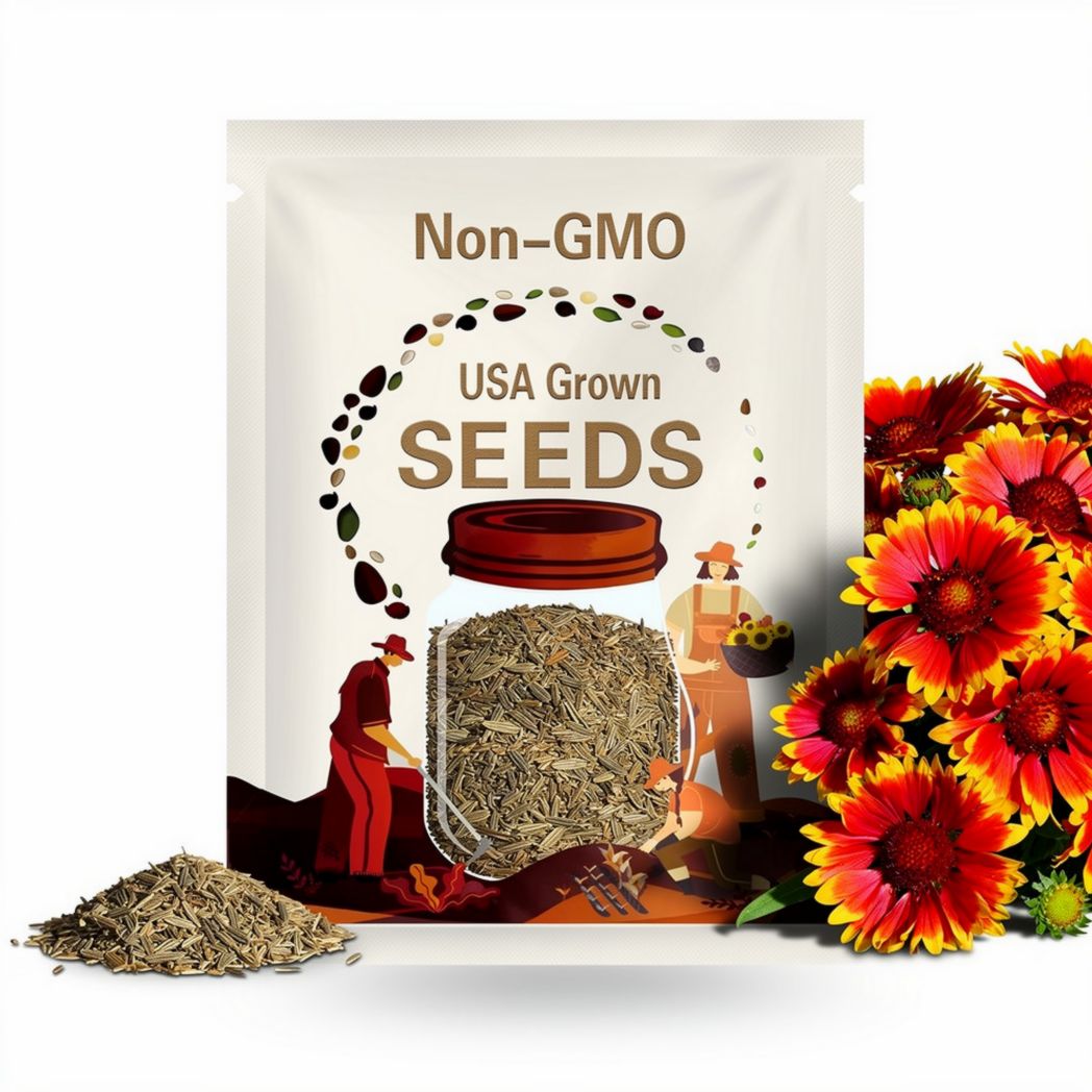 Gaillardia Blanket Flower Seeds Pollinator-Friendly Perennial Wildflower