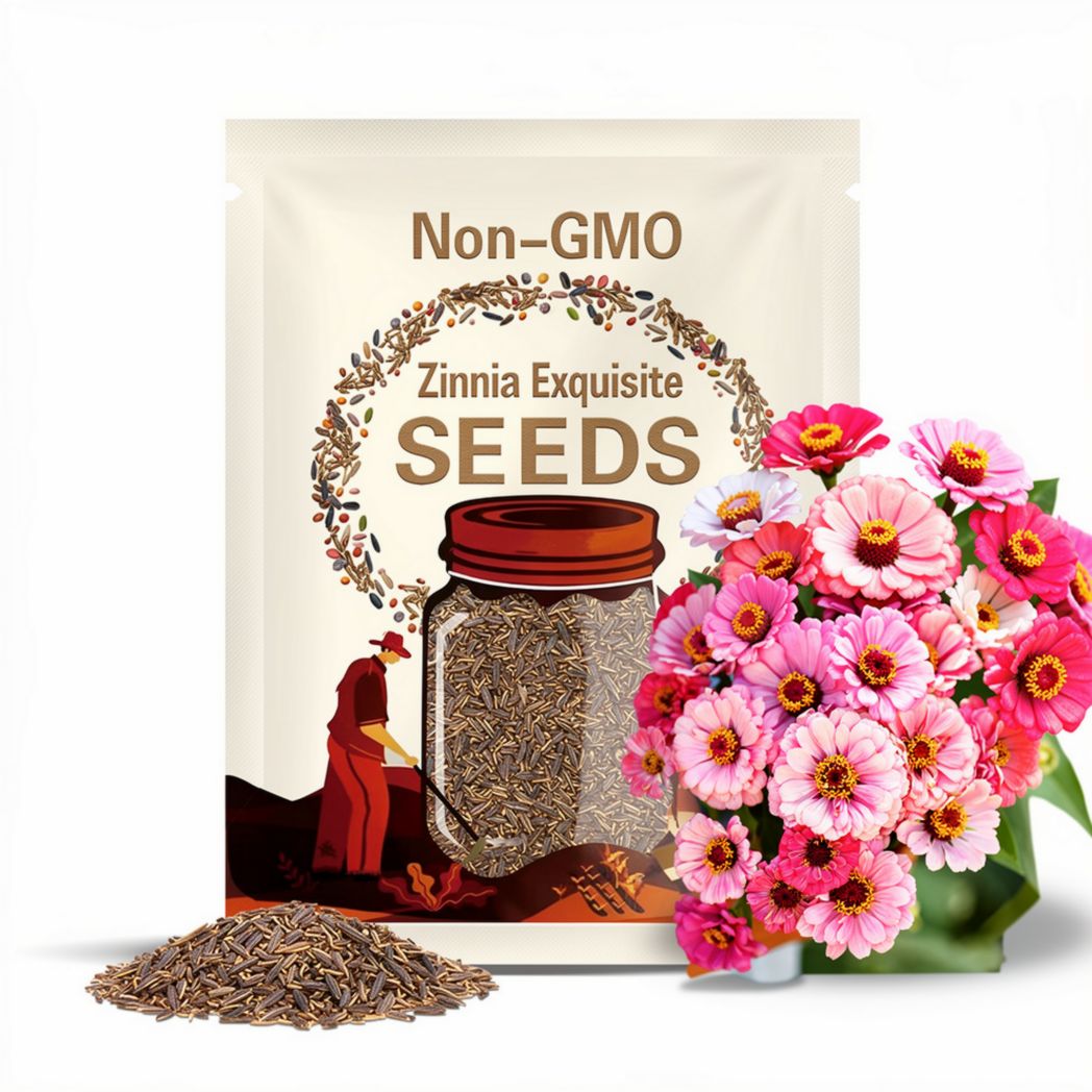Zinnia Exquisite x 25 Seeds