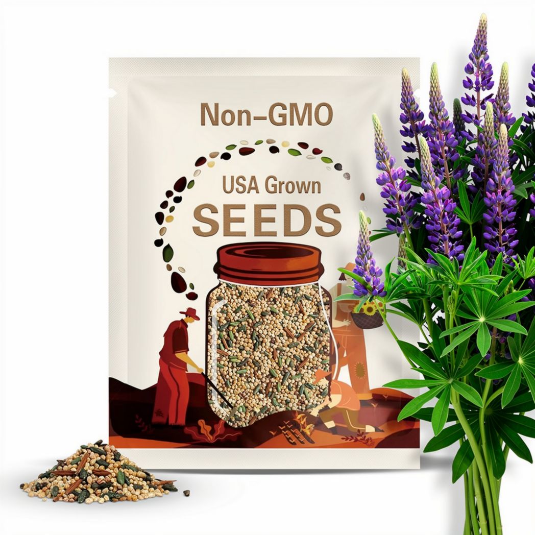 NEW! Wild Native Perennial Lupine Seeds, Lupine, Eastern and Central North American Native, Lupinus Perennis, LP0750
