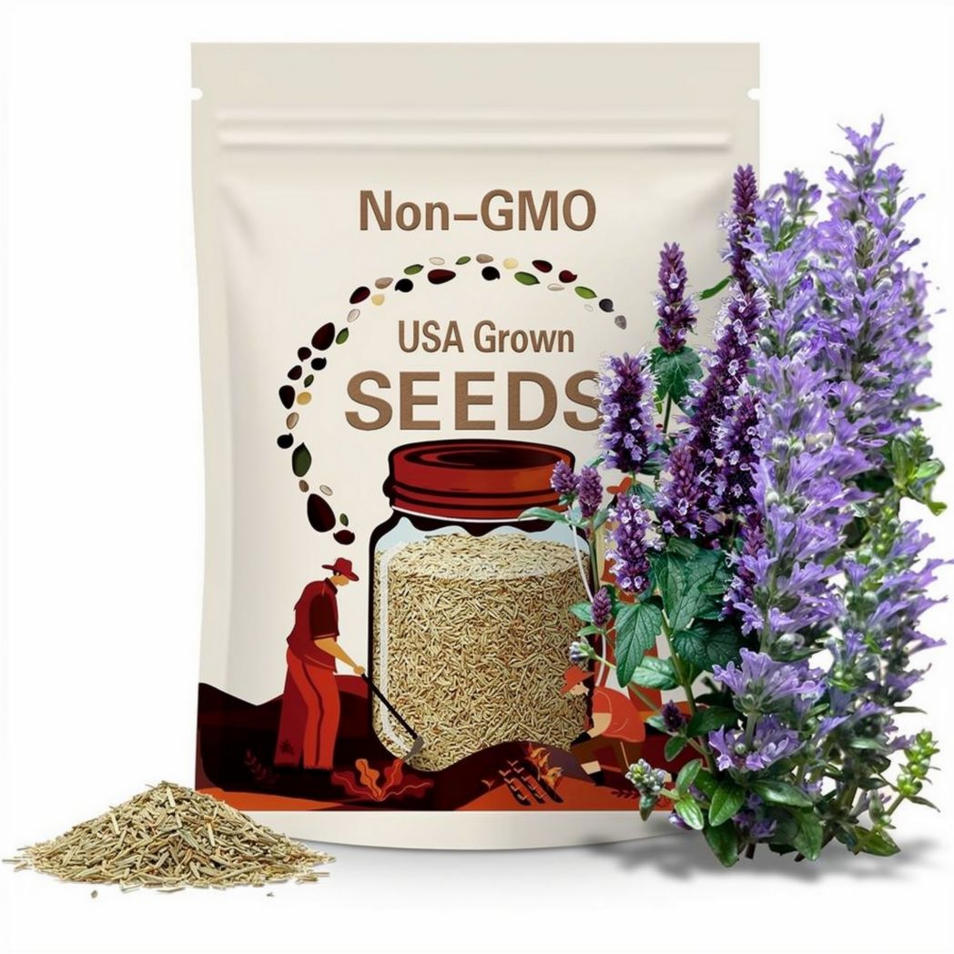 Hyssop Seeds | Non-GMO Heirloom Herb & Flower, Pollinator Garden