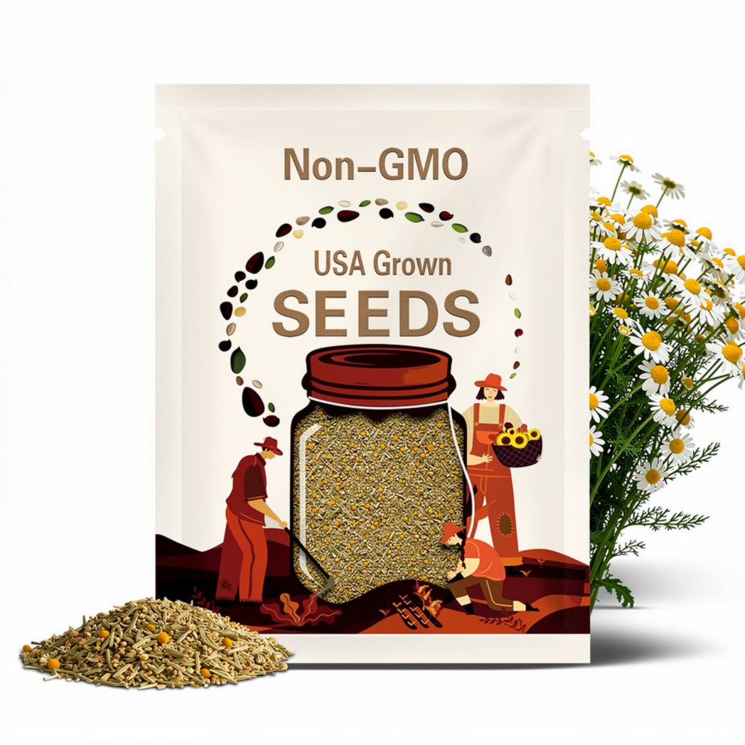 Heirloom Common German Chamomile seeds - Herb ! USA ! 400 seeds ! Fresh ! Quarter gram ! Great for Tea !