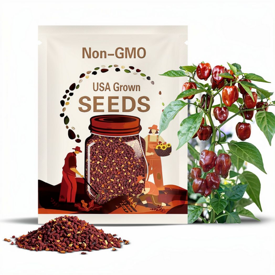 15 Habanero Chocolate Hot Pepper Seed Aromatic,flavorful. Easy seeds for planting home garden seeds vegetable gardening  Limited Order Now!