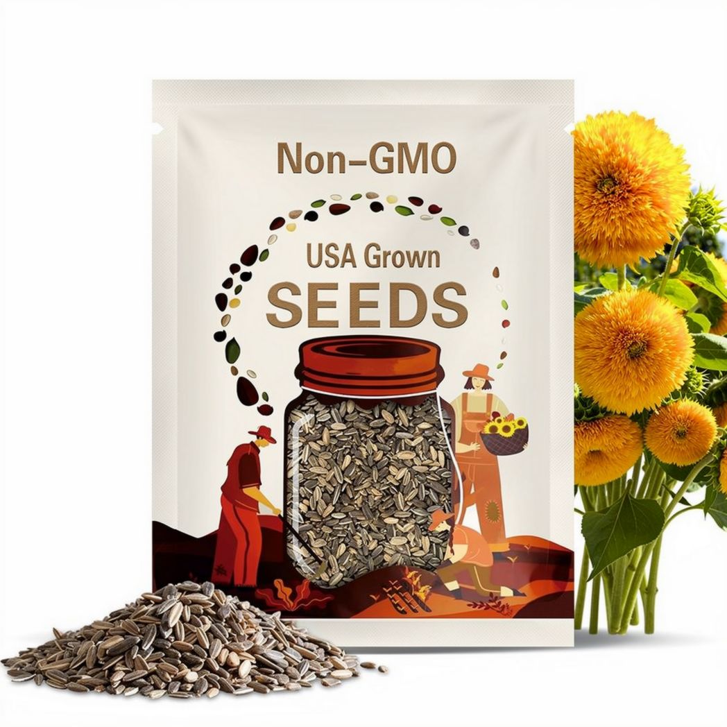 Teddy Bear Dwarf Sunflower Seeds – Heirloom Flower, Medicinal & Culinary Herb, Non-GMO, Garden Gift | 25 Seeds