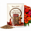 Lilliput Redman Zinnia Seeds: Bold Red Blooms, Balcony Decor