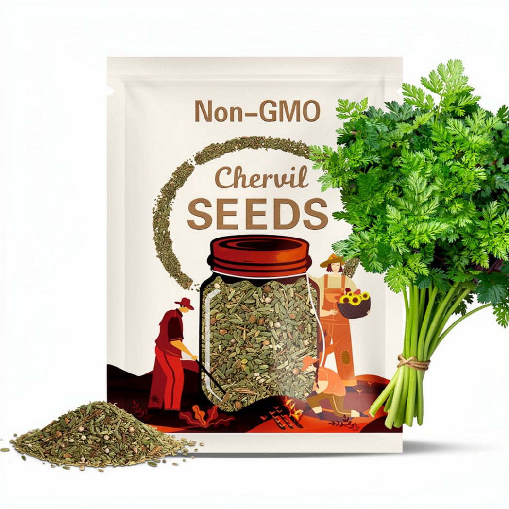Chervil Seeds (Cow Parsley) | Heirloom - Non-GMO | Anthriscus Cerefolium | Seed Store | Herb Seeds | 1170