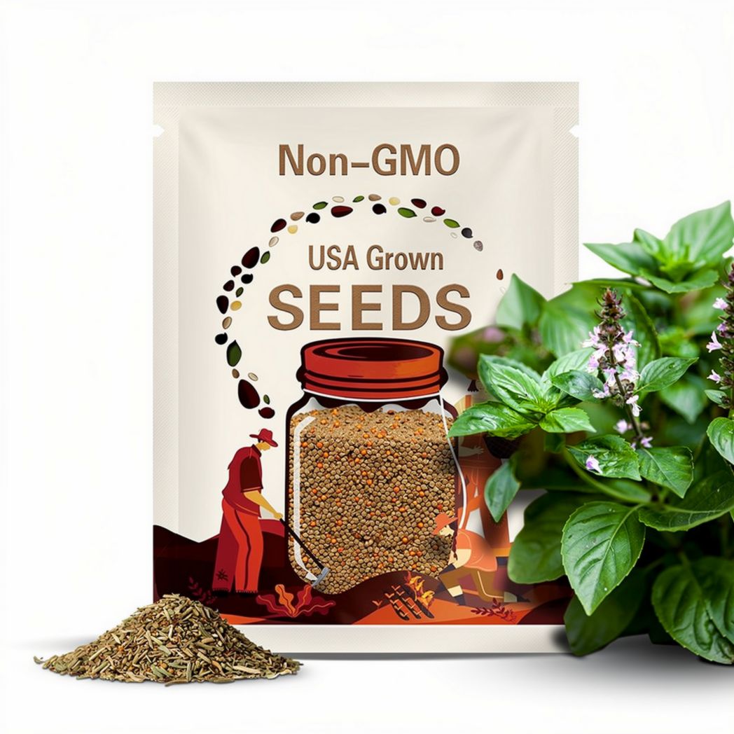 Cinnamon Basil Seeds – Heirloom Aromatic Herb, Apothecary and Tea Garden Favorite & Spicy-Sweet Scent | 250 Seeds