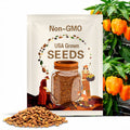 Sweet Orange Pepper Seeds - Organic, Heirloom, Open Pollinated, Non GMO - Grow Indoors, Outdoors, In Pots, Soil, Hydroponics & Aquaponics