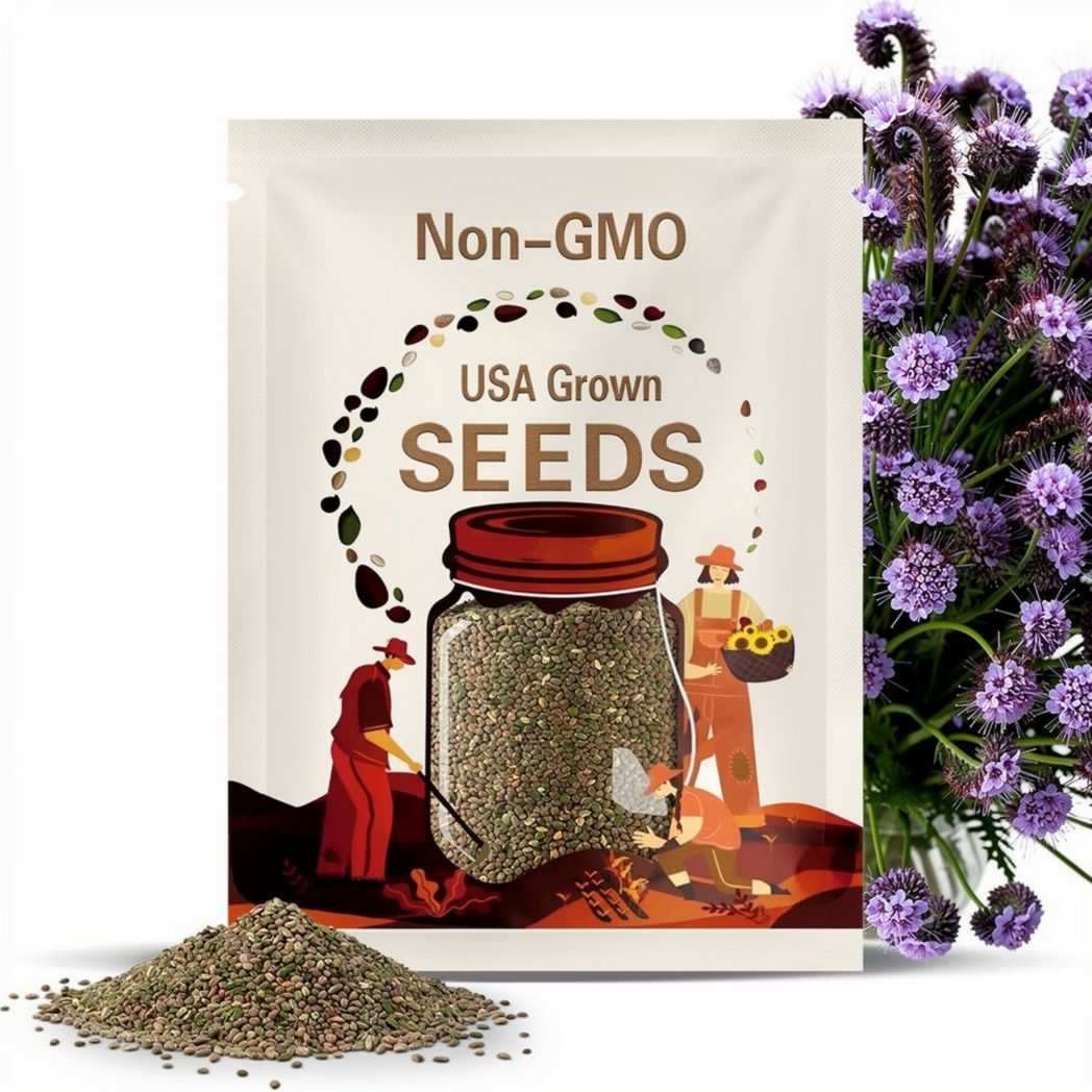 Lacy phacelia (Phacelia tanacetifolia) 100+ seeds. Annual seeds