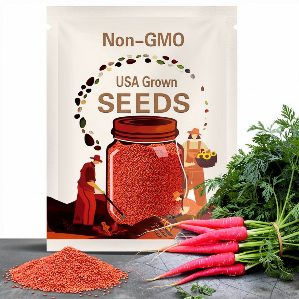 Atomic Red Carrot Seeds: Sweet & Colorful (100+ Seeds)