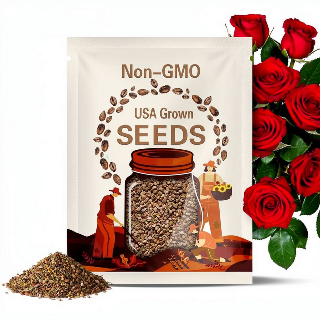 50+ Rose Flower Seeds & Live Cuttings | Fresh Rose Planting Seeds | Non-GMO Garden Roses | Grow Beautiful Blooms Fast | Seeds and Cuttlings