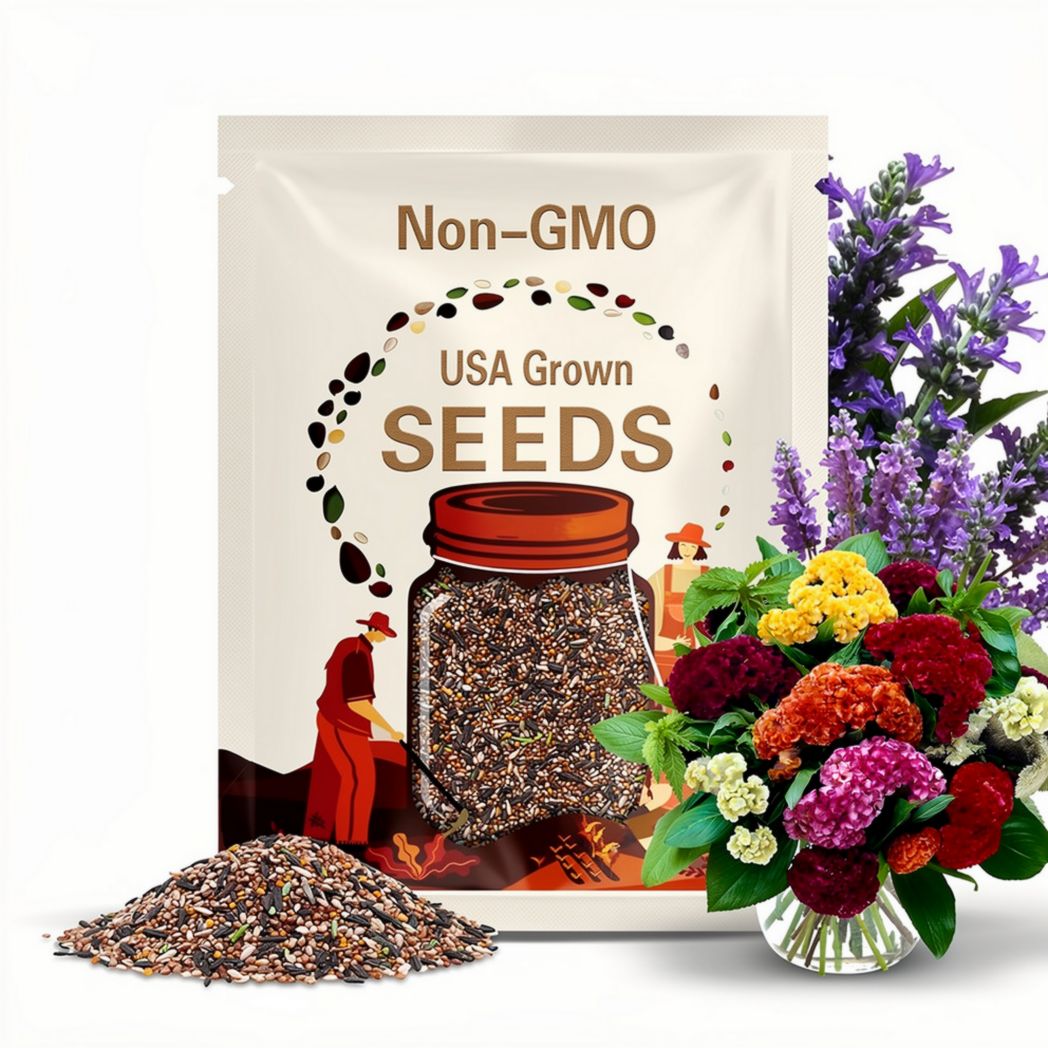 Cristata Mix Celosia Seeds | Celosia Cristata | Non-GMO | Flower Seeds | Seed Store | 1276