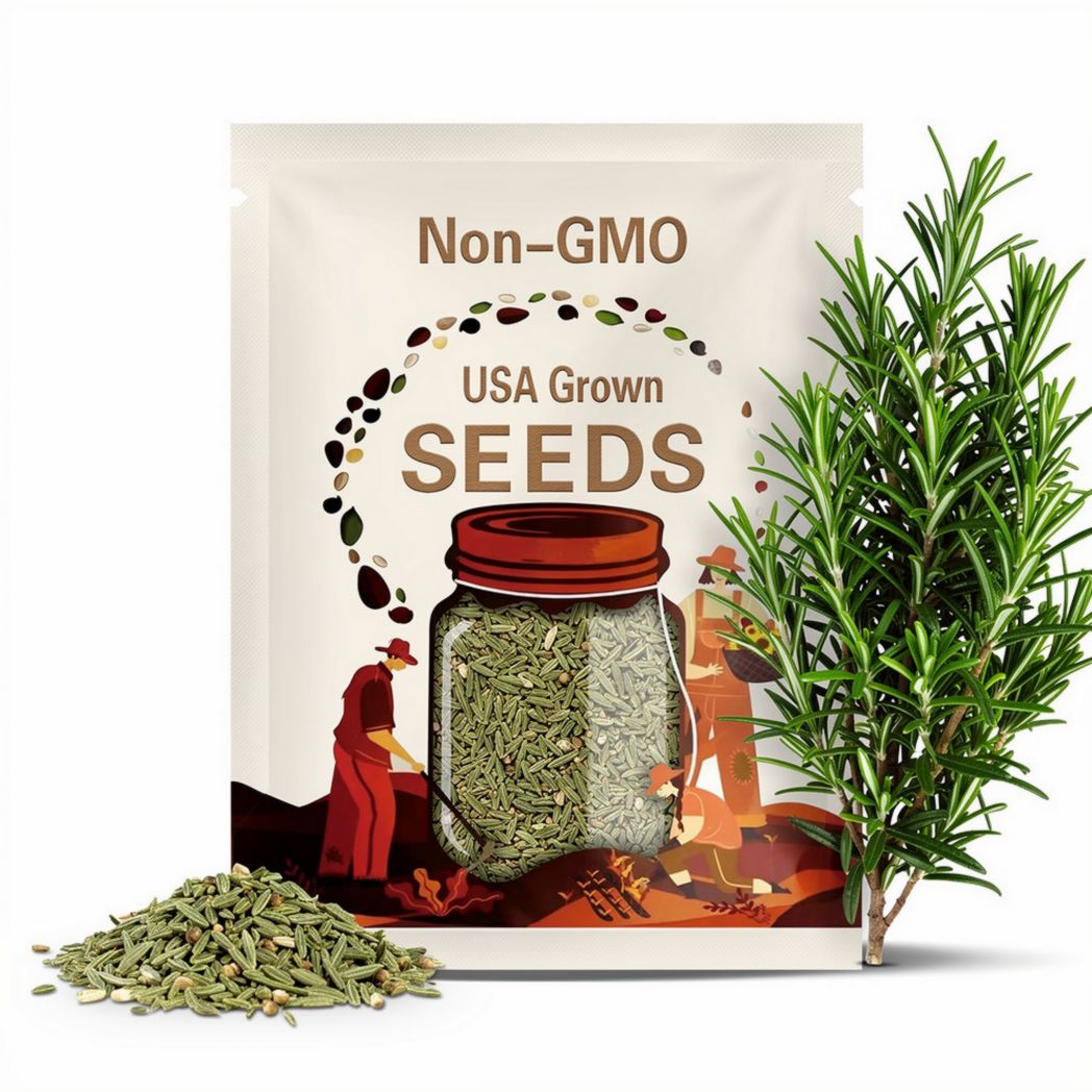 Rosemary Seeds Culinary Herb Perennial Shrub Non-GMO. Heirloom | Mai's Family